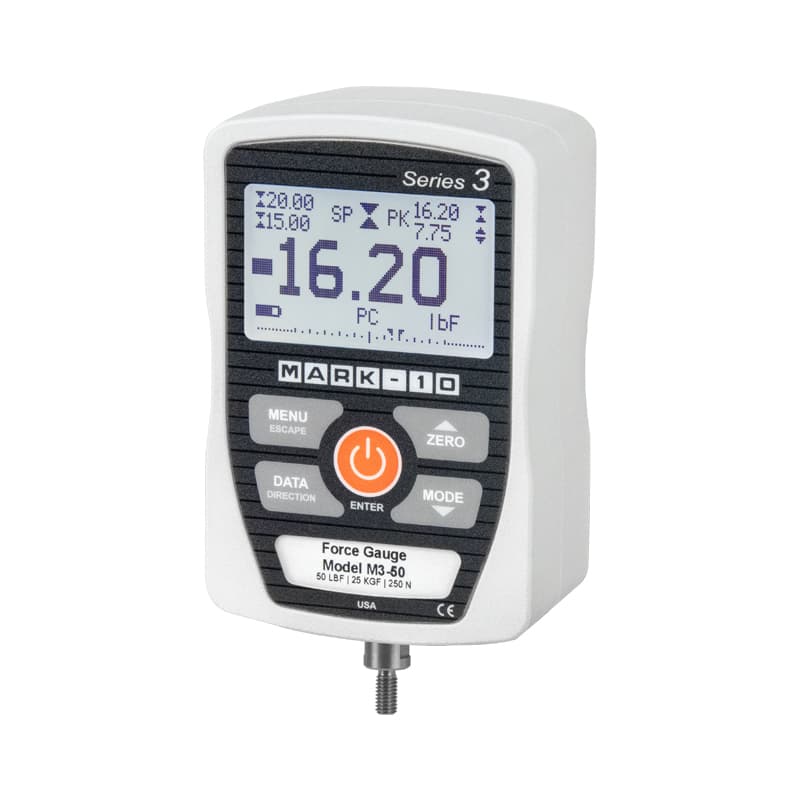 Mark-10 M3-05 Digital Force Gauge, 0.5 lbF / 250 gF / 2.5 N, Series 3